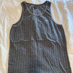 Obey Vintage Pattern Tank Top - Grey/Black/White - XL